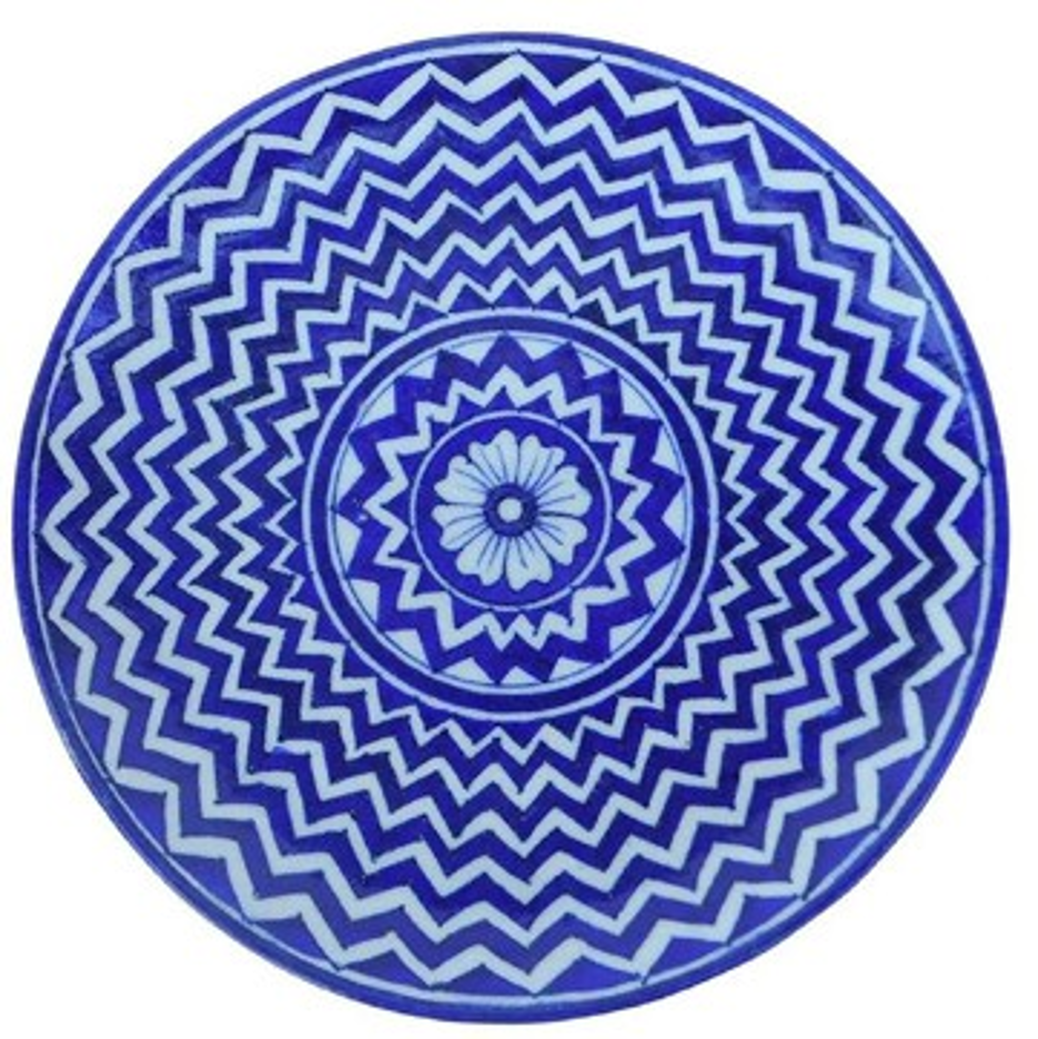 Blue Pottery Decorative Platters